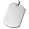 Stainless Steel Dog Tag Pendant Ref 802699