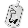 Reversible Serenity Prayer Dog Tag Pendant with Enamel Ref 388365