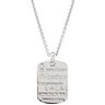 .010 CTW Peace 18 inch Necklace with Diamond and Rhodium Plate Ref 190113