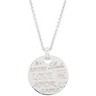 Love 18 inch Necklace with Diamond and Rhodium Plate Ref 308851