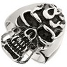 Stainless Steel Skull Ring Ref 535939