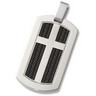 Titanium Cable Dog Tag Pendant with Cross Ref 471550