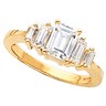 Emerad Cut Diamond Semi Set .33 CTW Engagement Ring Ref 675420