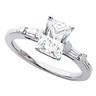 Emerald Cut .2 CTW Engagement Ring with .2 CTW Band Ref 373444