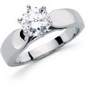 Cathedral Solitaire Engagement Ring .75 Carat Ref 462436