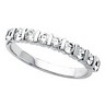 Platinum 9 Stone Bar Channel Diamond Anniversary Ring .45 CTW Ref 435361