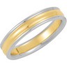 4mm Two Tone Comfort Fit Design Band Ref 471700