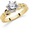 Three Stone Diamond Engagement Ring 1.2 CTW Ref 353021