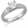 Platinum Bridal Diamond Engagement Ring .25 Carat Ref 213365