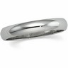 Platinum Half Round Wedding Band Finger Size 11.5 Ref 787521