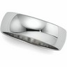 Platinum Half Round Light Wedding Band Finger Size 4 Ref 699707