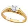 Cathedral Engagement Ring .5 Carat with Matching Band Ref 989951