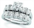 Platinum Moissanite Engagement Ring .96 CTW Ref 901125