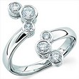 Platinum Diamond Right Hand Ring .88 CTW Ref 262327