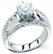Platinum Diamond Cathedral Engagement Ring| 1.42 CTW Ref 277034
