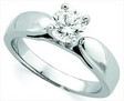 Platinum Cathedral Solitaire Engagement Ring .75 Carat Ref 790654