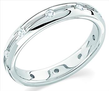Platinum Duo Diamond Eternity Band for Gents | 10-1.5-2.2, 4.0 Width, 6.02DWT10