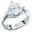 Platinum 3 Stone Semi Set Diamond Engagement Ring 1.7 CTW Ref 242304