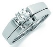 Platinum Diamond Cathedral Engagement Ring .25 Carat Ref 447436