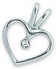 Platinum Diamond Heart Pendant | 1-1.3, .90DWT10 | SKU: P-8049