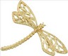 14KY 24 x 40.25 mm Dragonfly Brooch