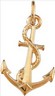 14KY 22 x 14 mm Anchor Pendant | SKU 22838