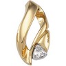 14KTT 5 mm Cubic Zirconia Chain Slide | SKU: CZ-62133