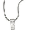 SS 6mm Cubic Zirconia Necklace Ref 981406