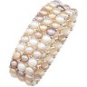 SS Natural Multi-Freshwater Pearl 3-Row Stretch Bracelet | SKU: SS-63927