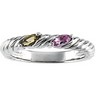 Stackable Birthstone Ring for Mother Holds up to 3 stones Ref 442544