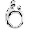 Mother and Child Solid Pendant 20.5 x 13.5mm Ref 184960