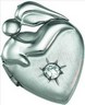 Sterling Silver 22.5 x 16.5 mm "Mother's Devotion" Heart Locket with Cubic Zirconia | SKU: SS-R41401