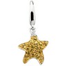Genuine Yellow Sapphire and Diamond Starfish Charm Ref 266106