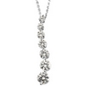 Created Moissanite Journey Necklace 1.5 CTW Ref 318561