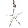 Silver Fashion Starfish Charm 17mm Ref 317448