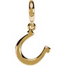 Gold Fashion Tiny Horseshoe Charm Ref 920734