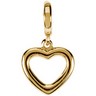 Gold Fashion Tiny Heart Charm Ref 587220