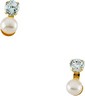 Childrens Freshwater Cultured Pearl and CZ Earrings 3mm Ref 847706