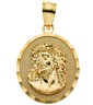 Face of Jesus Ecce Homo Medal 20.25 x 18.5mm Ref 586116