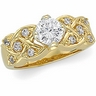 Tulipset Diamond Engagement Ring 1 Carat Ref 448285