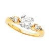 Tulipset Diamond Engagement Ring .68 CTW Ref 495571