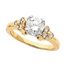 Tulipset Diamond Engagement Ring 1.2 CTW Ref 300546