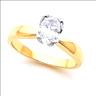 Oval Tulipset Solitaire Ring Mounting 1 to 2 Carat Ref 146587