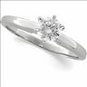 Platinum Round 6 Prong Solitaire Mounting .2 to 2.5 Carat Ref 131729