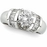 Diamond Baguette Engagement Ring 1.67 CTW Ref 939223