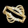 Diamond Ring Guard 14K 35 pttw dia