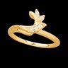 Diamond Ring Wrap 14KY/KW 13 pttw dia