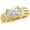 Diamond Engagement Ring with Baguette Accents Ref 650932