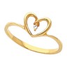 Accented Heart Ring 1 pttw dia. Ref 966143