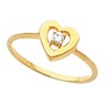 Heart Shaped Ring 5 pttw dia. Ref 119866